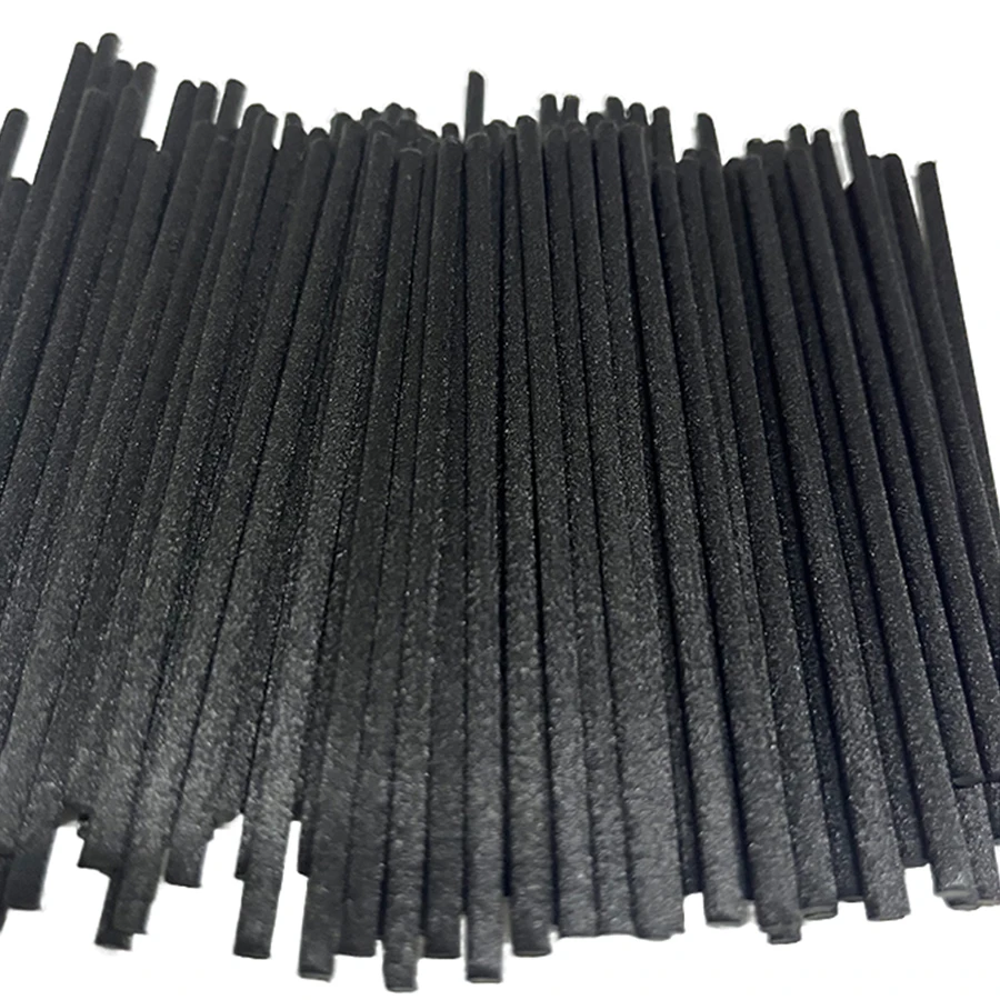 Aroma Diffuser Sticks 20pcs L10cm D3mm Black/White Aroma Diffuser Fibre Sticks Essential oil Reed Diffuser Replacement Refill Sticks for Air Freshener