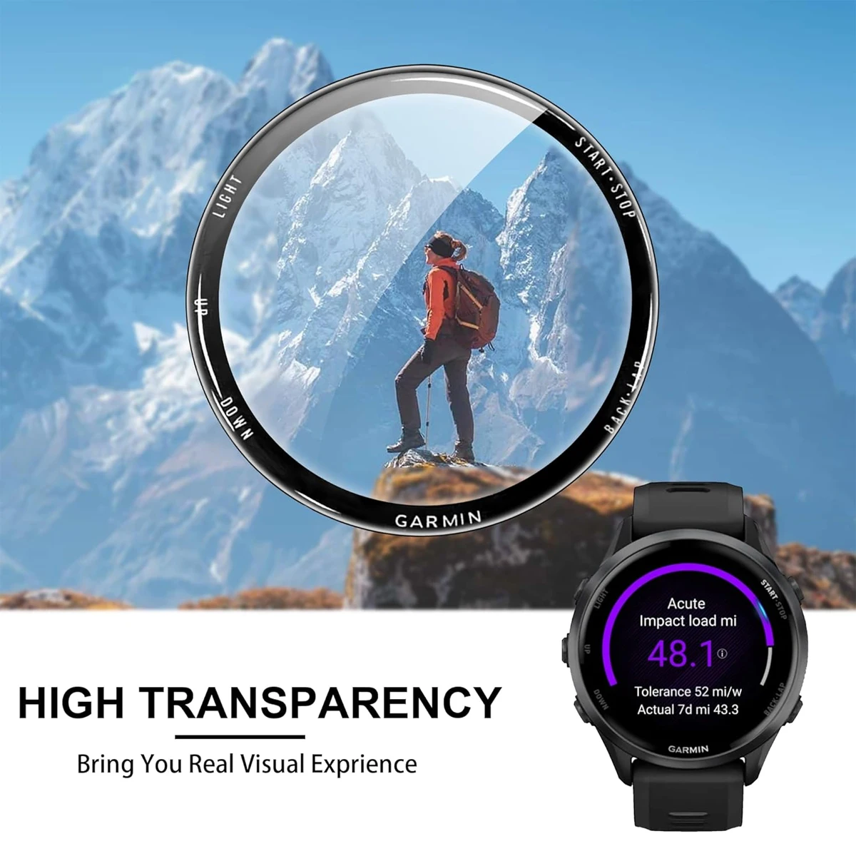 Durable Screen Protector for Garmin Forerunner - High-Quality Protective Film, Not Tempered Glass