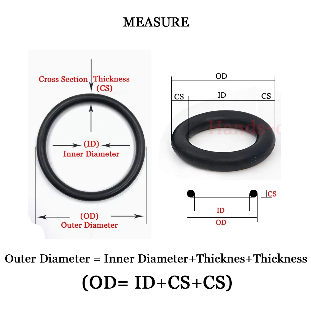 ¶ β/CS 1mm Ǹ FKM FVMQ FFKM EPDM HNBR NBR65 70 80 90 ID 42.5  60mm   O  Ŷ