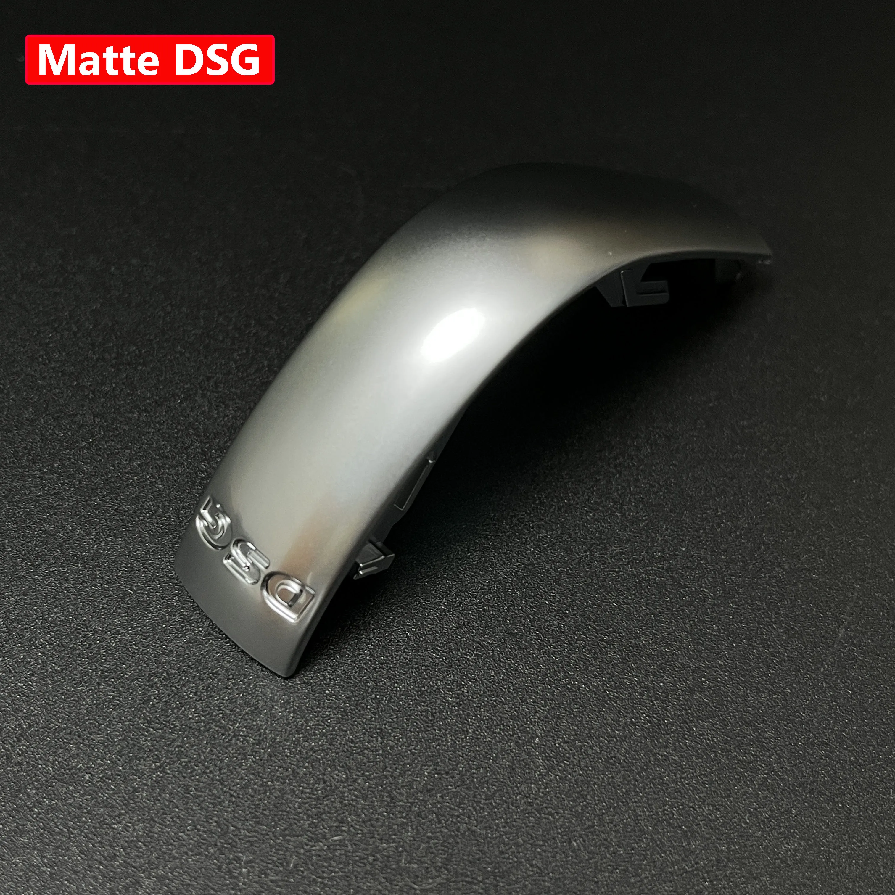 Chrome Matt Leather Shift Knob with Gear Side Cover and DSG Emblem