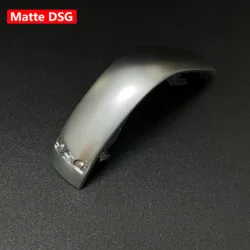 Chrome Matt Leather Shift Knob with Gear Side Cover and DSG Emblem (Matte DSG)