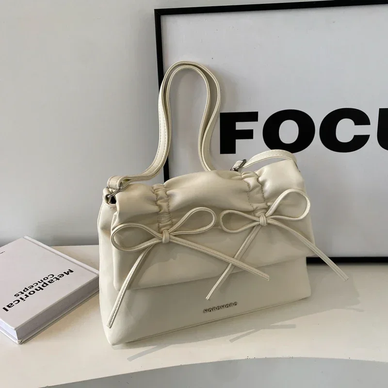 thumbnail image 1 of Bolsos cruzados sólidos con bolsillo interior con cremallera y hilo de coser, bolsos de alta calidad 2024 para mujer, bolsos de mano de PU con bolsillo con solapa para mujer, 1 of 5