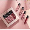HANDAIYAN Lipstick Set Sexy 4 Colors Lip Gloss Matte Lipstick Waterproof Non-stick Cup Cosmetics Makeup 5