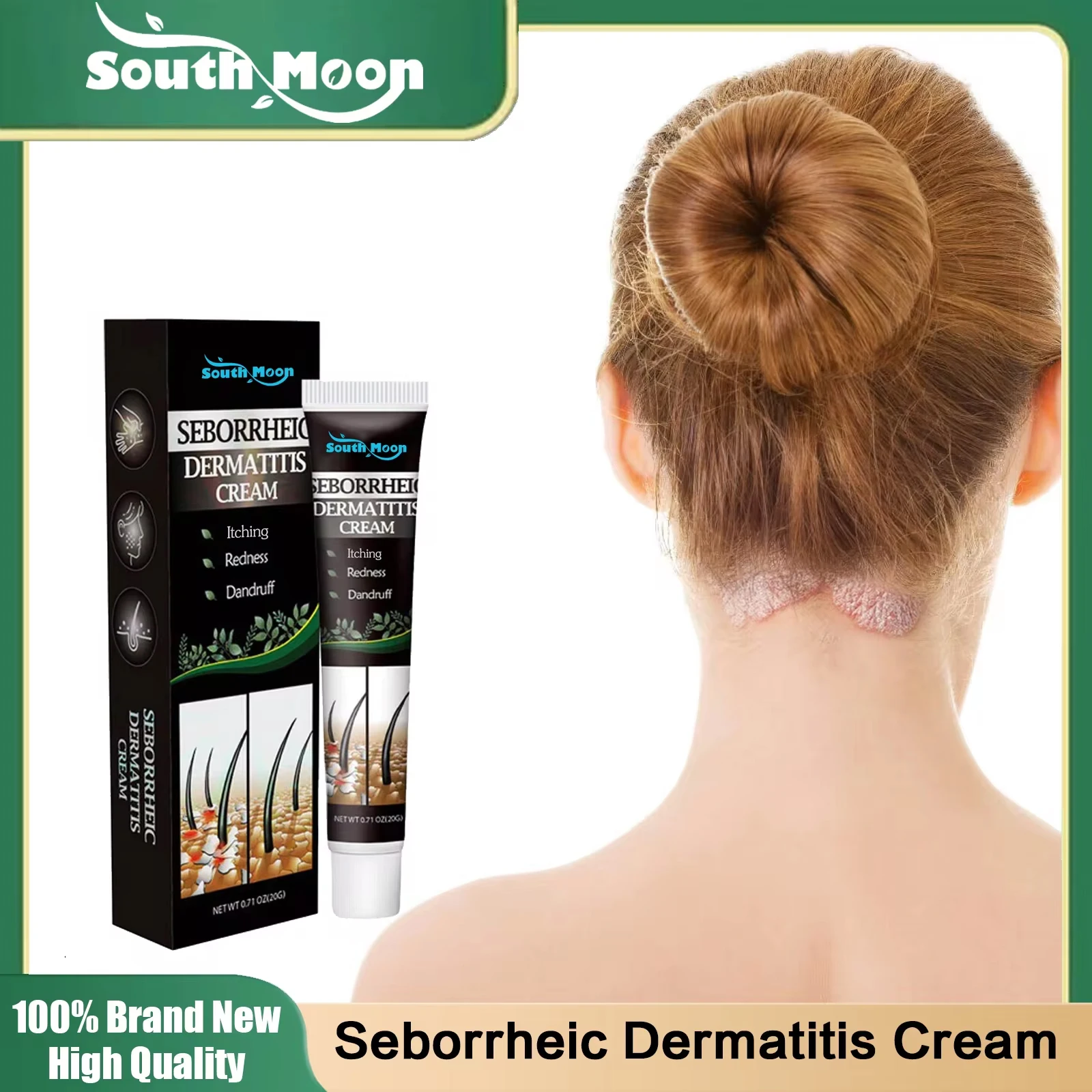 Seborrheic Dermatitis Cream Skin Care Treat Psoriasis Eczema Repair Scalp Relieve Itching Remove Dandruff Healthy Skin Ointment