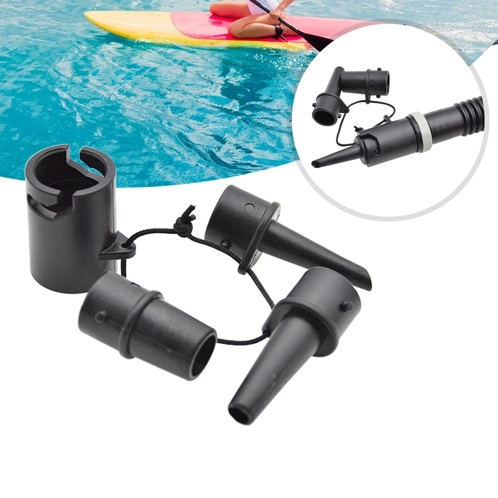

4pcs Nozzle SUP-Pump Adapter For Canoeing Inflatable Boat Air Valve Hose Connector Lightweight Kayaking Rafting Accessories
