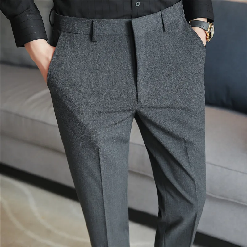 2022 New Fashion Trend Golf Man Suit Pants Big Size Mens Slim Fit Trousers Formal Pants pantalon de vestir para hombres