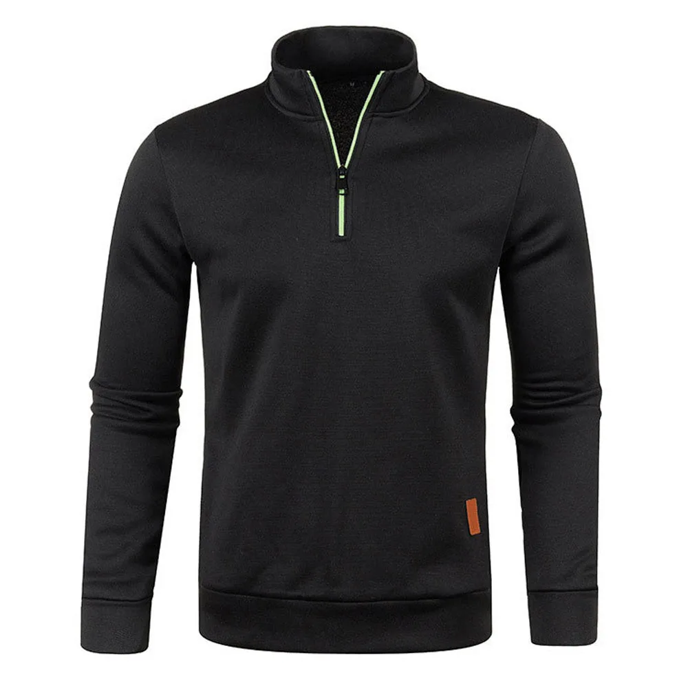 Men's Knitted Sweatshirt Casual Half Zip Pullover