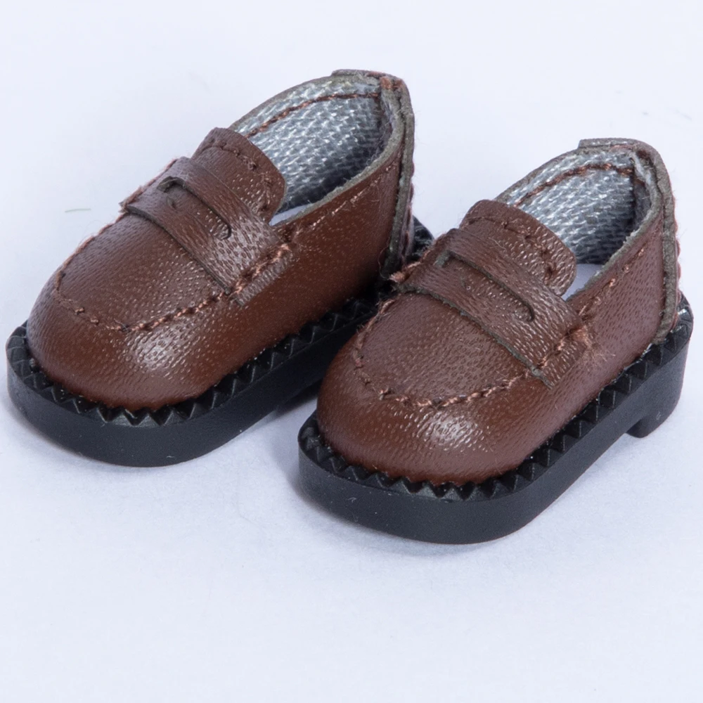 Ob11 Puppen-Schülerlederschuhe, lässige Schuhe mit flachem Boden, 1/12 Bjd Puppenschuhe, Spielzeugzubehör für Obitsu11, Gsc, Ymy, Body9, Ob11 – Detail 6