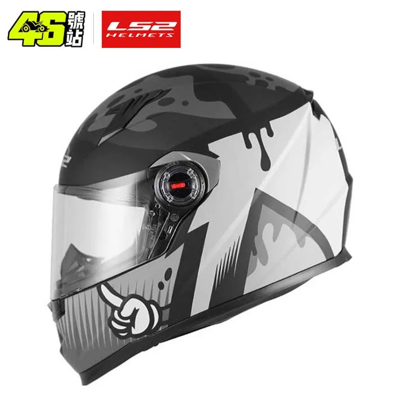 LS2 Full Face Capacete Masculino ls2 FF358 Motocross Racing Man Woman Casco Moto Casque No Pump ECE Approved Quality images - 6