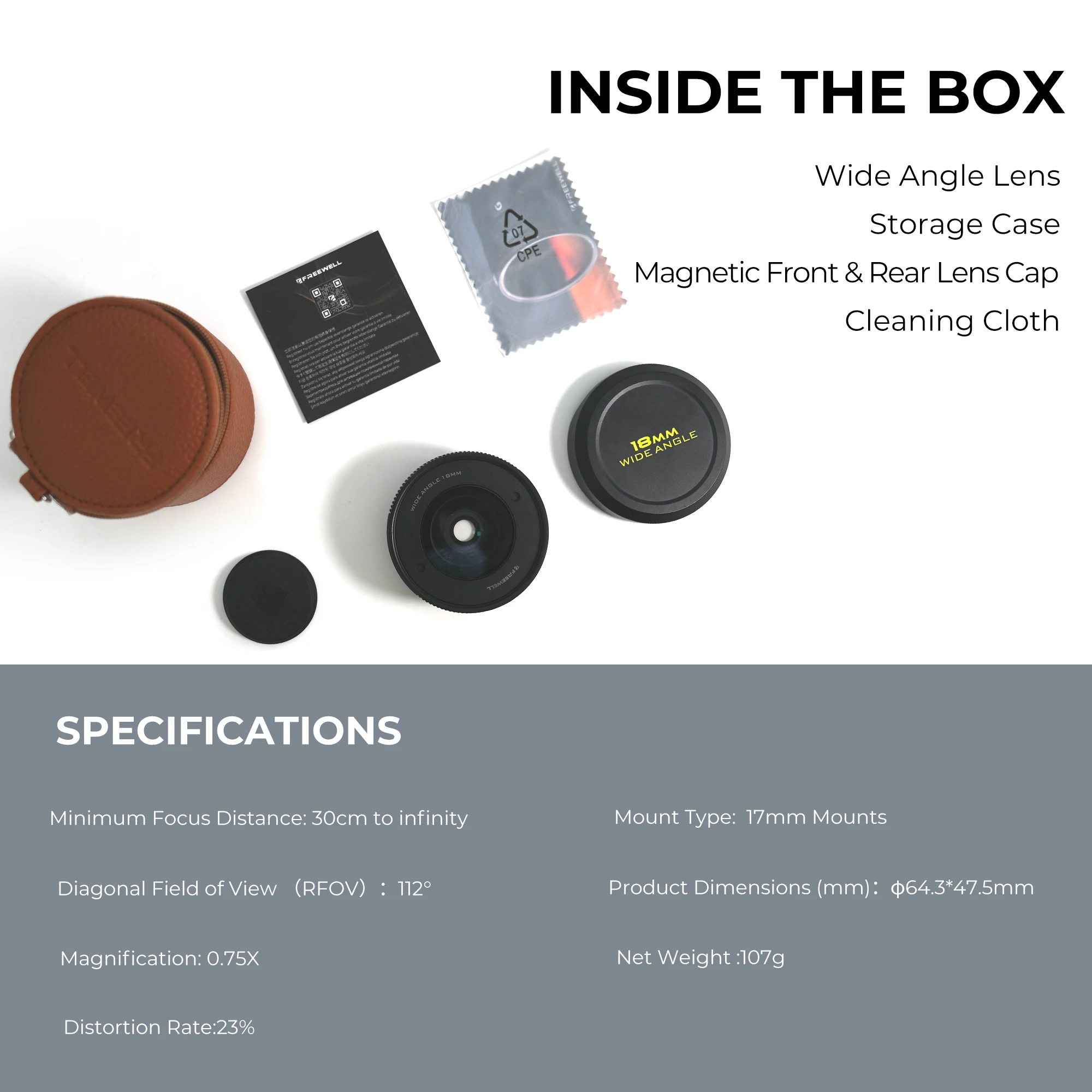 Freewell 18mm Wide Angle Lens Compatible 17mm Mount Phone Cases Smartphone Photography Accessories - Explore Boundless Vistas 5