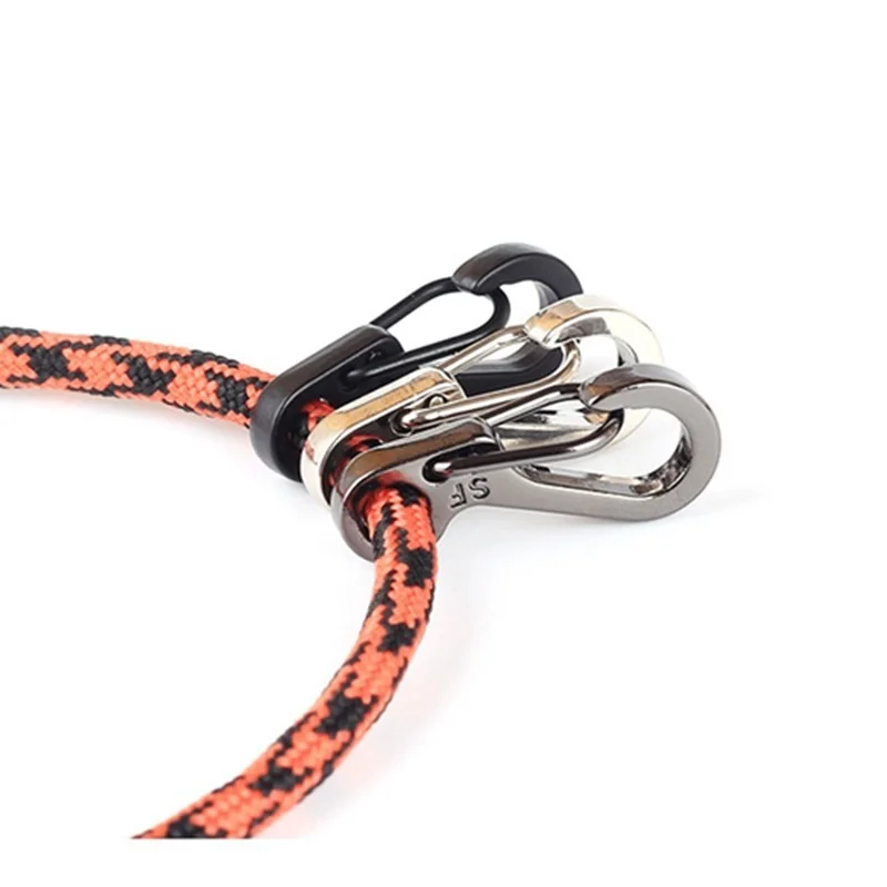 

10 Pcs Equipment Survival EDC Paracord Carabiner Snap Mini SF Spring Clip Camping Hiking Hook Backpack Tactical Buckle Clip