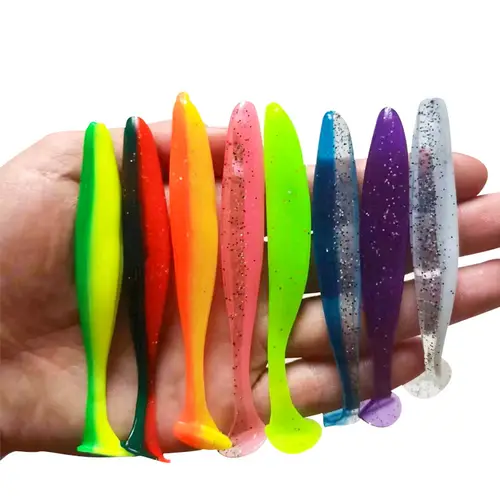 Fishing Lure 55mm 70mm 90mm T Tail Worm Soft Bait Jigging Wobblers Tackle Bass Pike Artificial Silicone Swimbait - Image 6