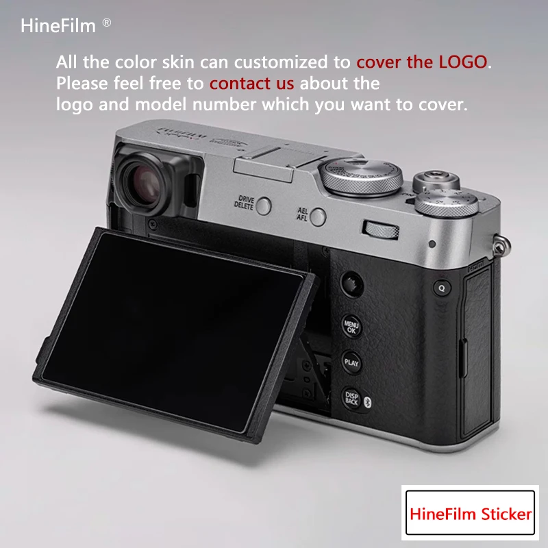 Fuji x100viカメラスキンプロテクター、デカールスキンステッカー