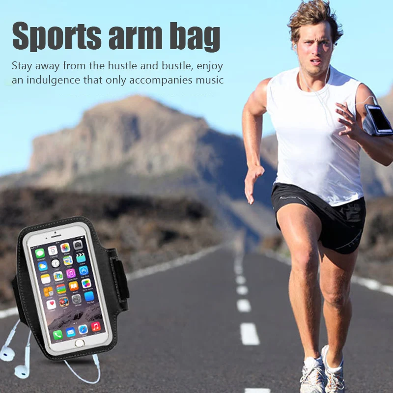 5.5 Inch Phone Bag Outdoor Sports Smart Phone Holder Gym Running Phone Armband Arm Band Cases for Samsung iPhone Under 6 inches
