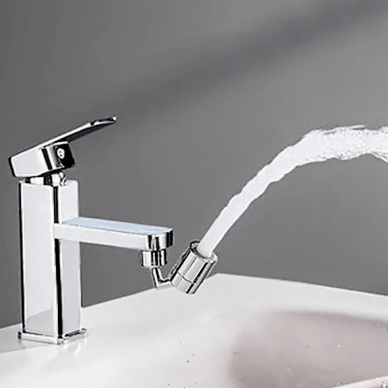 Faucet Extender Adapter 720 Degree Rotating Faucet Bubbler Single Mode Universal Faucet Extender Adapter Kitchen Bathroom Splash Proof Nozzle