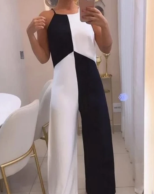 

2023 Autumn Winter Spring New Fashion Casual Sling Sleeveless Loose Fitting Jumpsuit Sexy