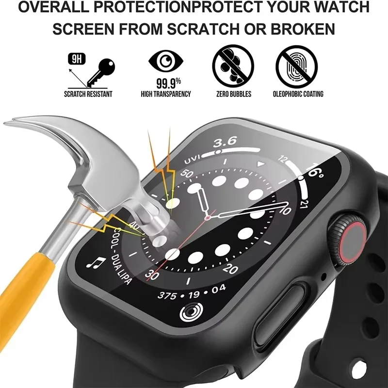 Apple Watch Screen Protector Case Watch Accessories For Apple Watch 10 46/42mm Ultra 2/1 49mm 9 8 7 6 5 SE 45mm 41mm 44mm 40mm
