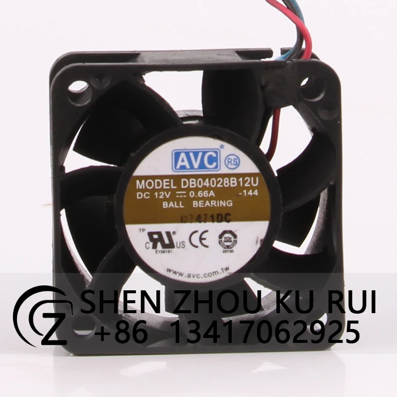 

DB04028B12U Case Cooling fan for AVC DC12V 0.66A 40x40x28mm 4CM 4028 4-wire Power Chassis Heat Dissipation Centrifugal