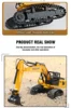 HUINA 13510 Rc Truck 1/24 9Ch Remote Control Car Tractor Rc Excavator Engineering Car Crawler Truck Electric Boy Children's Toys 6