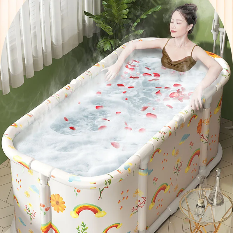 Vasca Da Bagno Giapponese Per Adulti Vasca Da Bagno Pieghevole Flessibile Da Giardino In Plastica Copertura Esterna Piscinas Grandes Para Familia Acce