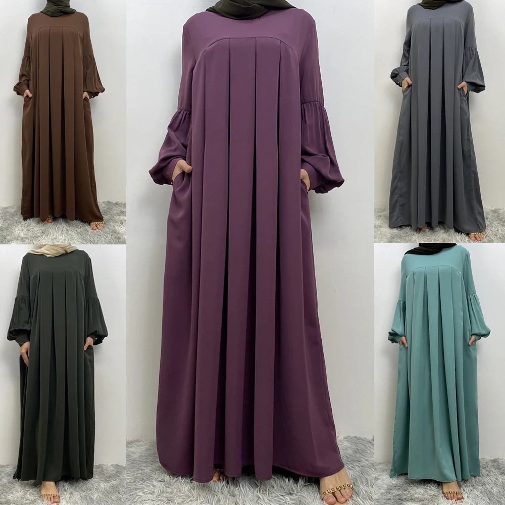 

Мусульманская Мода Дубай абайя Длинная женская Свободная Роба мусульманская одежда Abayas африканские платья для женщин Кафтан халат Musulmane