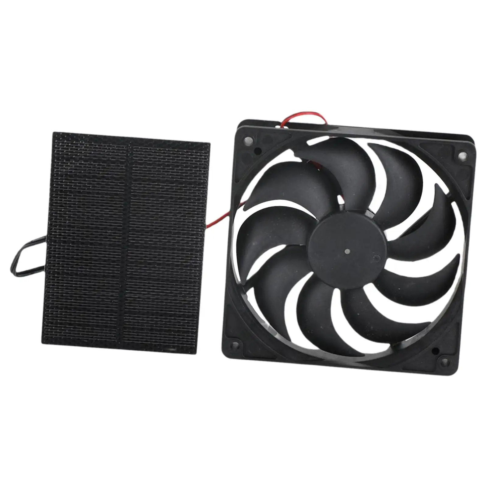 3W Solar Exhaust Fan Air Extractor 6 Inch Mini Ventilator Solar Panel Powered Fan for Dog Chicken House Greenhouse RV