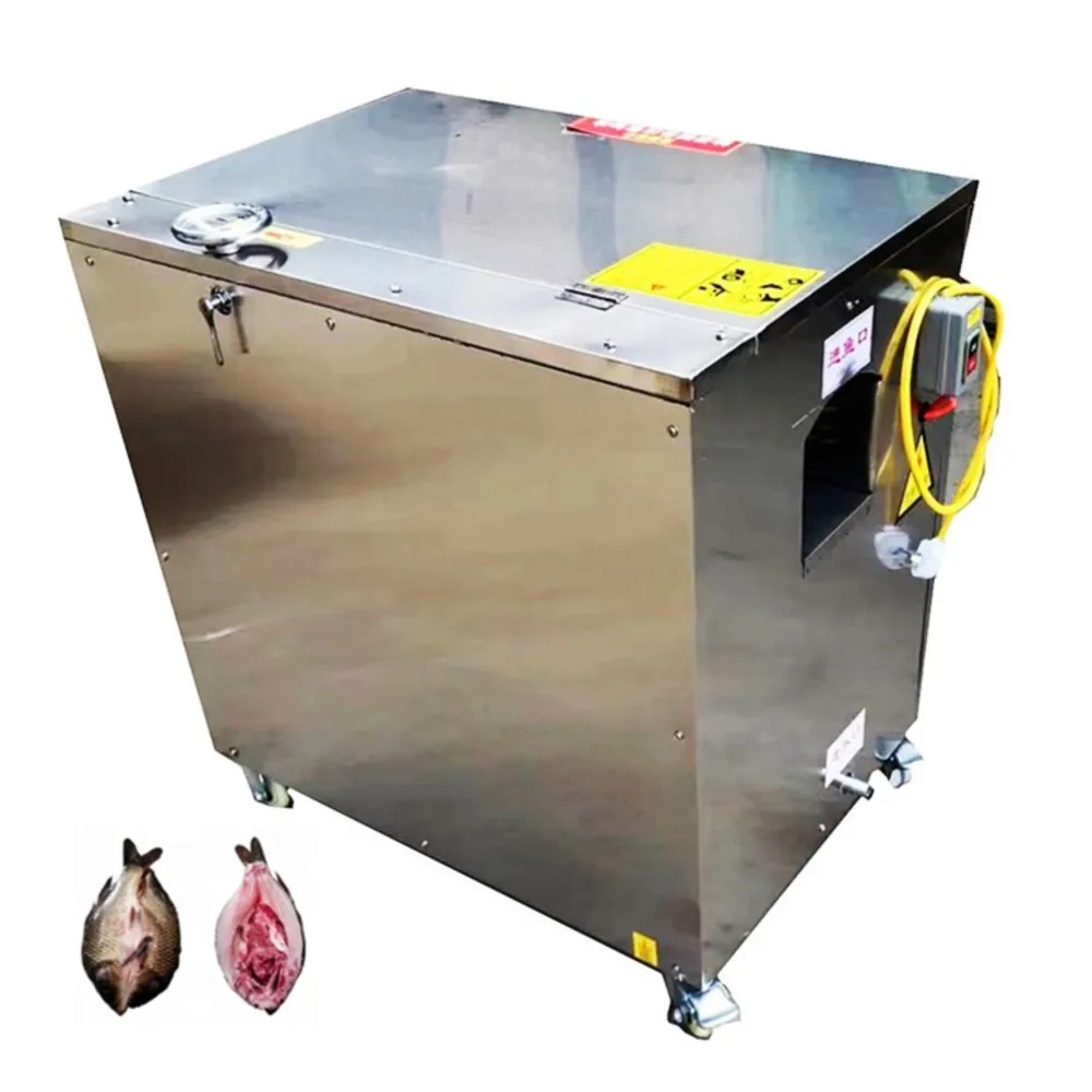 Commercial Automatic Electric Horizontal Fish Scale Removal Opening Belly Machine Fish Scaling Machine
