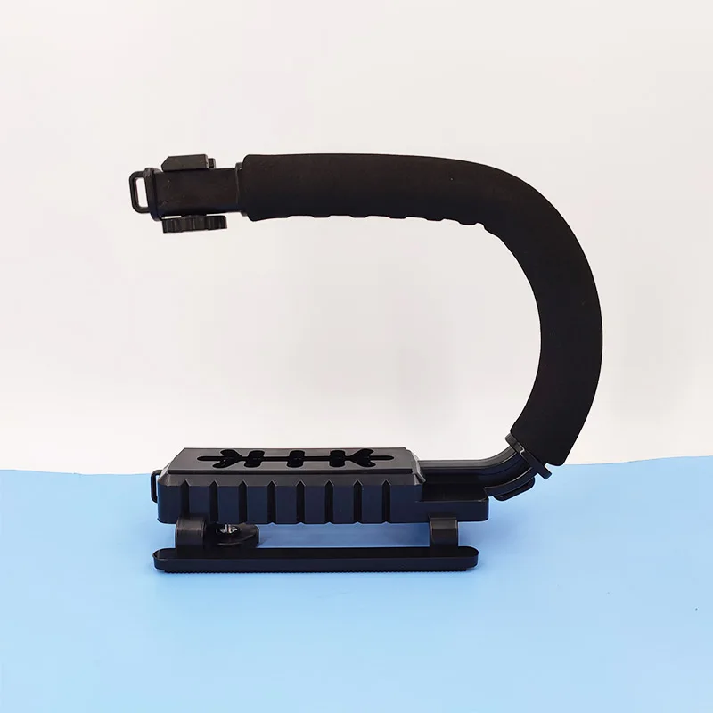 U C Shaped Holder Grip Video Handheld Stabilizer for DSLR Nikon Sony Camera and Light Portable SLR Steadicam for Gopro