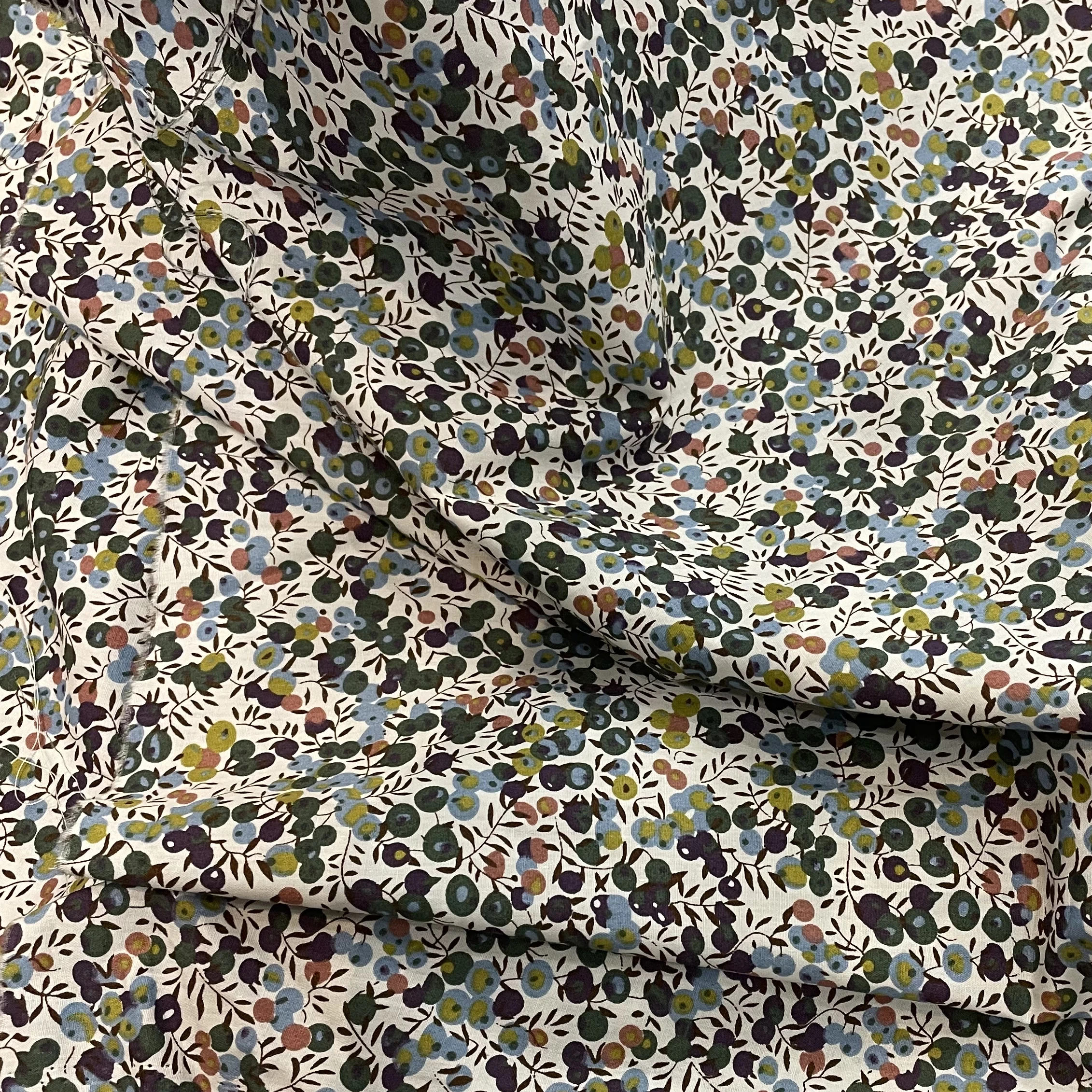 Blueberry 40S Tissun Liberty Cotton Poplin Fabric For Kids Baby Sewing Cloth Dresses Skirt DIY Handmade Patchwork Meter cotton fabric cotton poplin fabric
