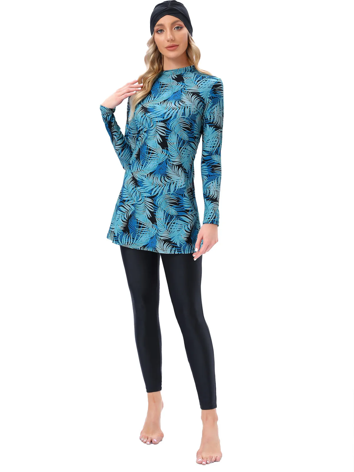 Burkini Costumi Da Bagno Musulmani Modesto Hijab Costume Da Bagno Per Le Donne Cover Up Designer Islamico Moda Manica Lunga Costume Da Bagno Bagno