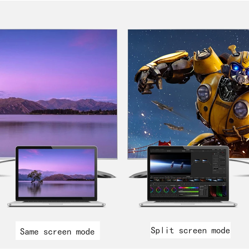 USB to VGA ȯ USB C to HDMI ȣȯ VGA , ٱ ŷ ̼, USB 3.0 , ȭ , 4K @ 30Hz