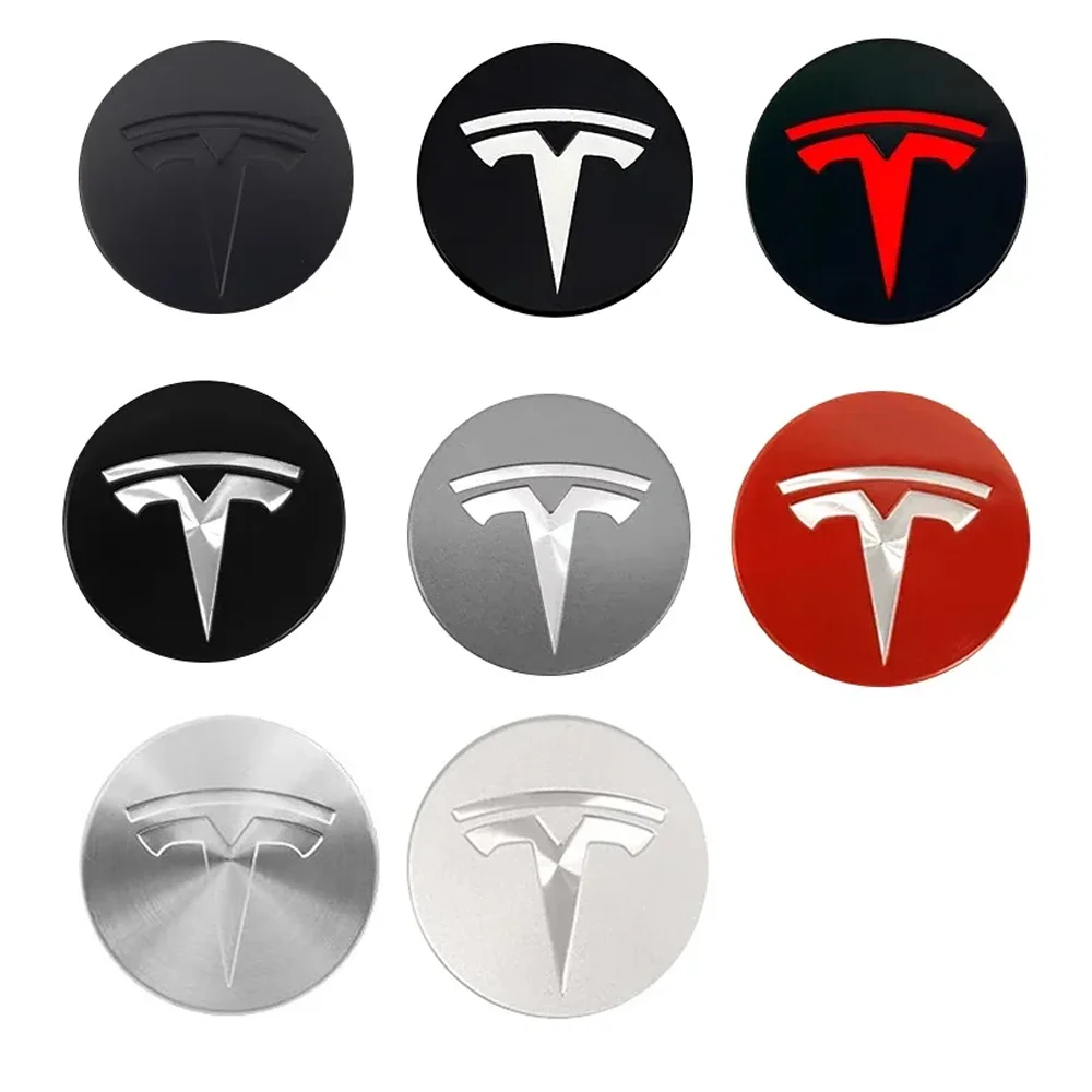 Wheel hub cover 4pcs 56mm wheel hub cover for Tesla Model3 Model Y Model S X