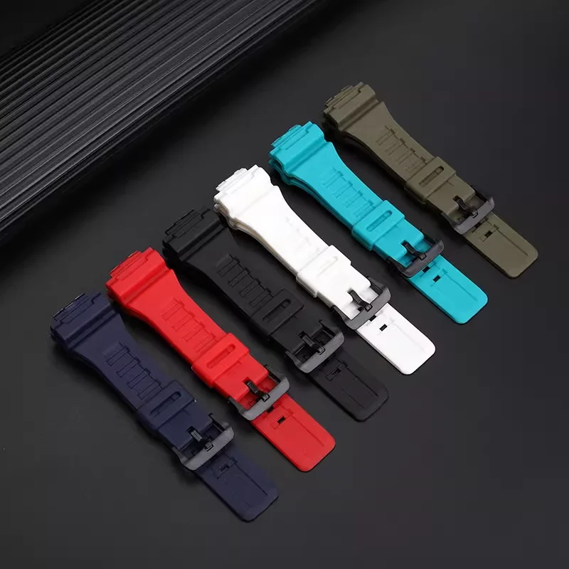 6 ألوان سيليكون حزام الساعات ل كاسيو WS-1400 WS-16...