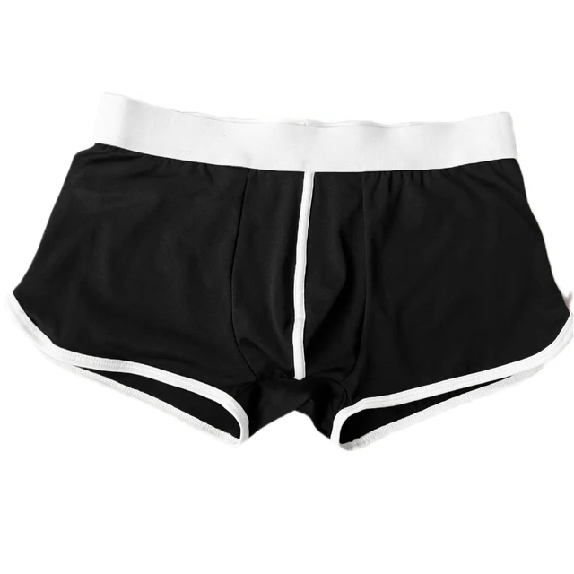 Men Comfy Boxer Trunks Bulge Pouch Underwear Short Arrow Pantes Man