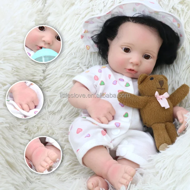 18inch Reborn Newborn Baby Doll Solid Silicone Reborn Doll Soft Touch  Handmade Lifelike - AliExpress