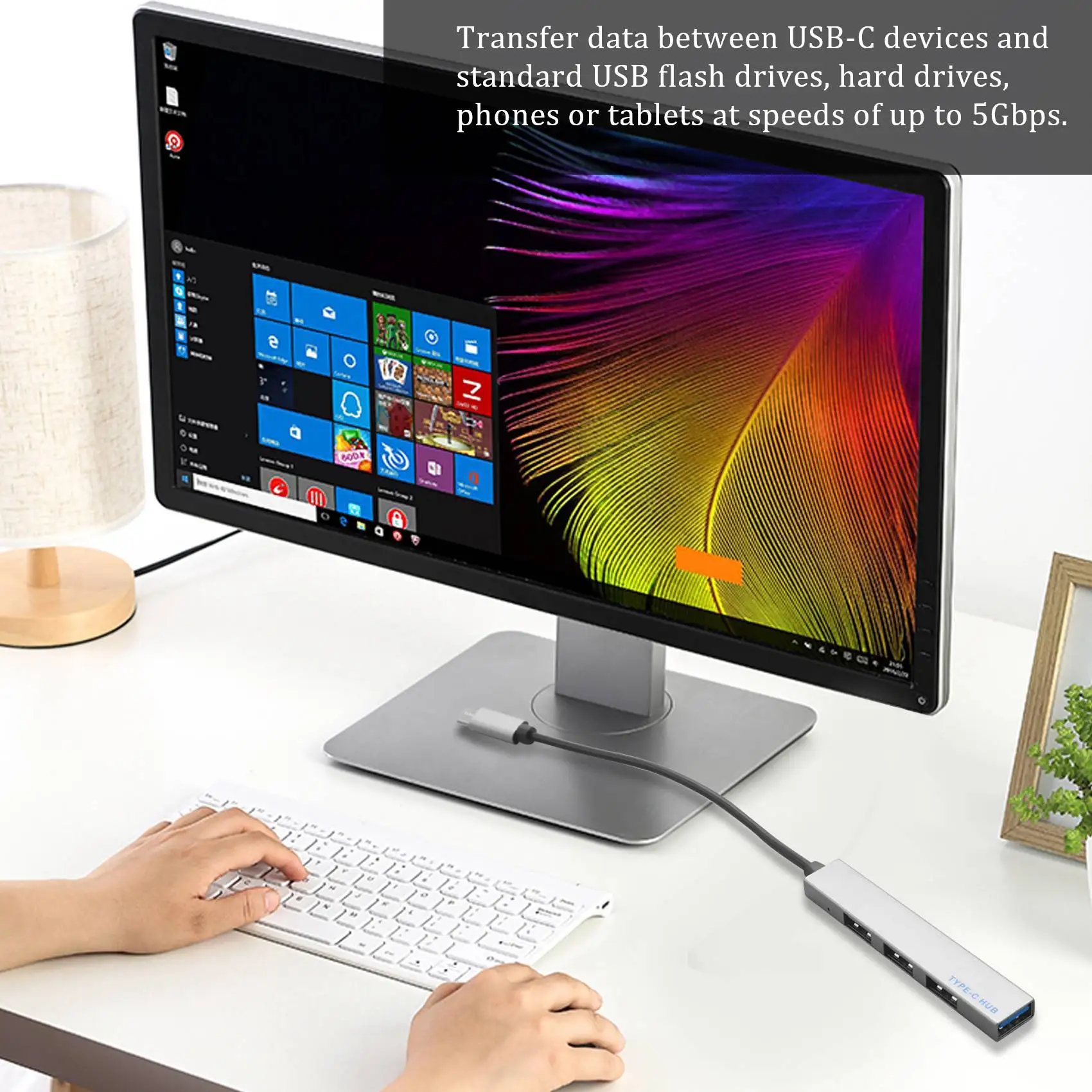 4 in 1 USB  -C USB-C  (4 USB 3.1 Ʈ ) Macbook Pro T-809A gray