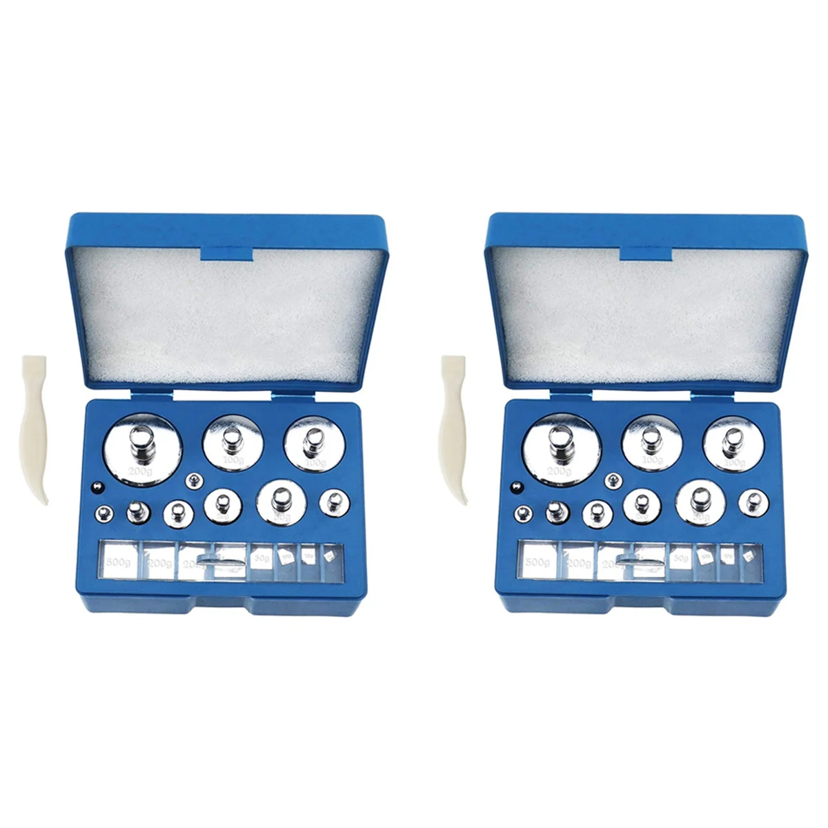 

38Pcs Calibration Weight Tools, Calibration Weight, with 1 Pcs Tweezer 10Mg to 200G Balance, Weighting Tools
