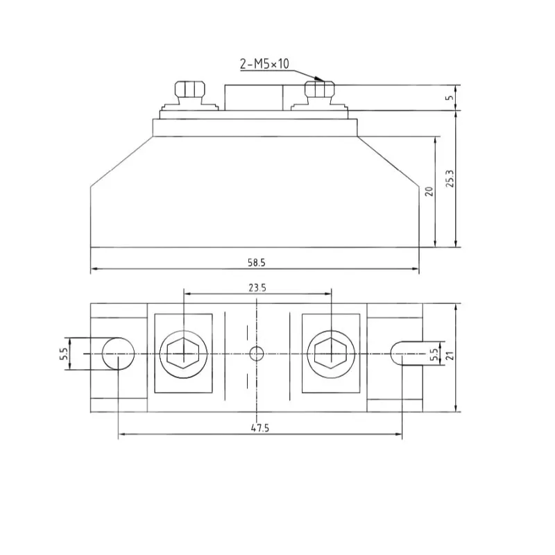 MD100A1600V Anti Backflow Diode Module 30A 48V 1000V-1600V for Solar Inverter EV Battery Reverse Current Protection