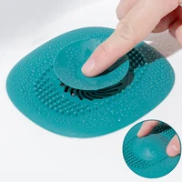 Bathroom Hair Catcher Stopper Silicone Shower Floor Drain Cover Filter Deodorant Anti-clogging Kitchen Sink Plug Drain Strainer 5
