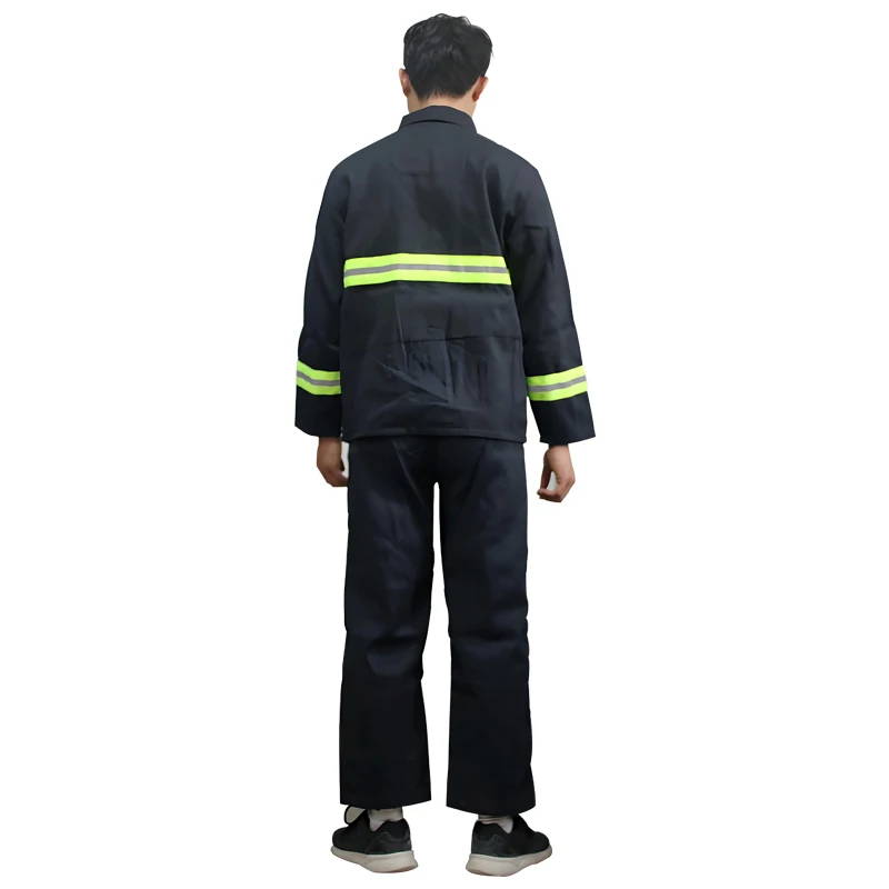 Flame Retardant Clothing Fire And Heat Resistant Firefighter's Protective Reflective Jacket Long Pants Combat Fireproof Clothing
