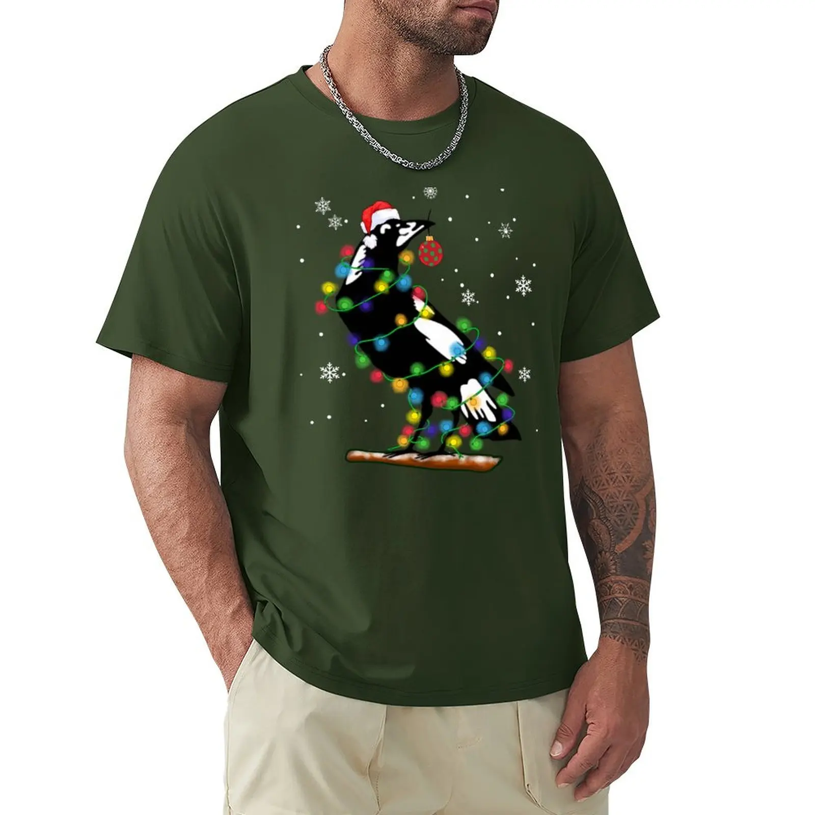 

Extra Festive Magpie, Xmas magpie - Australian Christmas Men Women kids T-Shirt vintage t shirt for men
