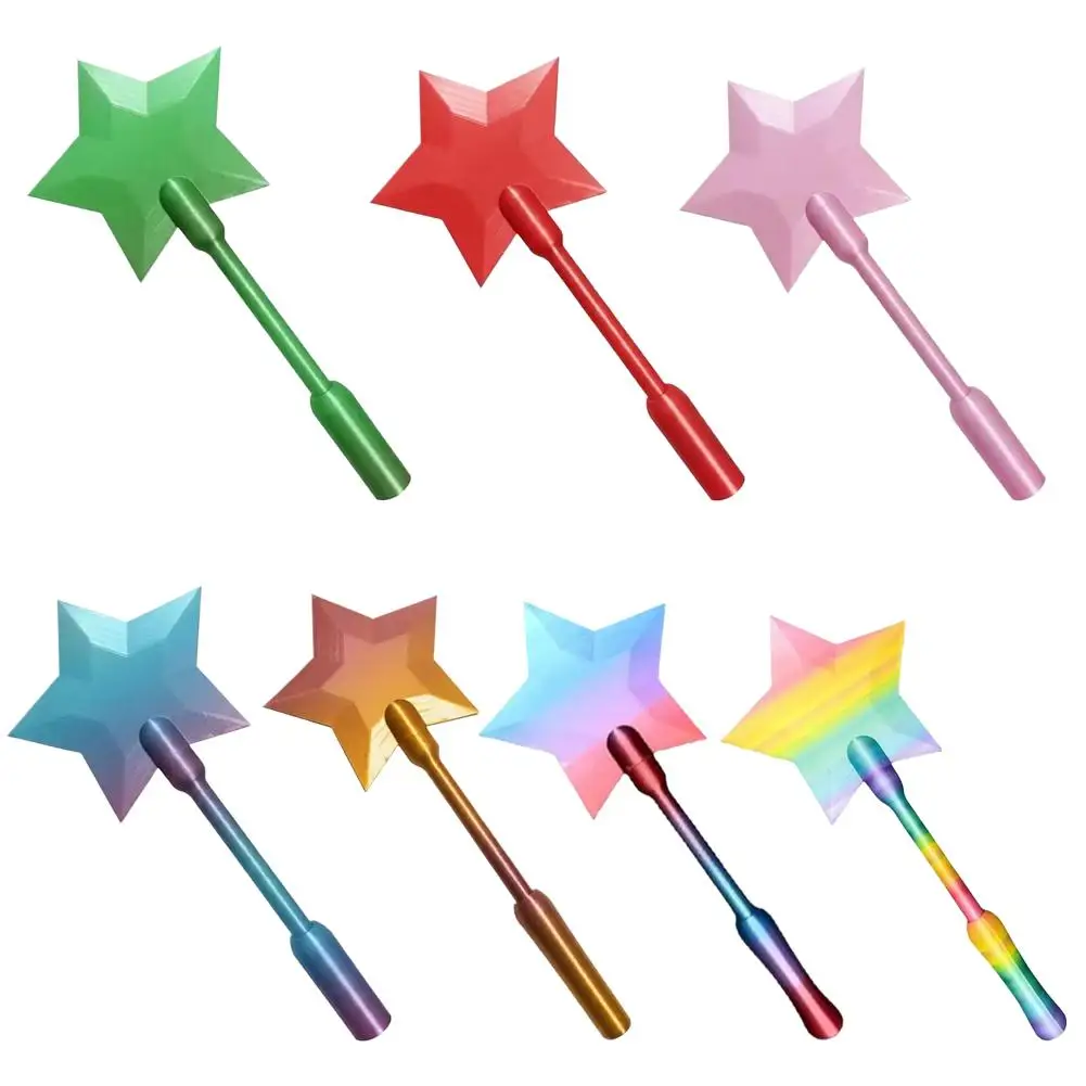 애니메이션에서 영감을 받은 스타 완드 탭 투 페이 카드 홀더 3D 프린팅 휴대용 신용 카드 슬리브 마법 결제 완드 장식 장난감