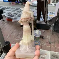 Natural Persian Agate Witch Carving Halloween Decoration Aesthetic Feng Shui Healing Crystal Witch Reiki Gift 1PCS 1