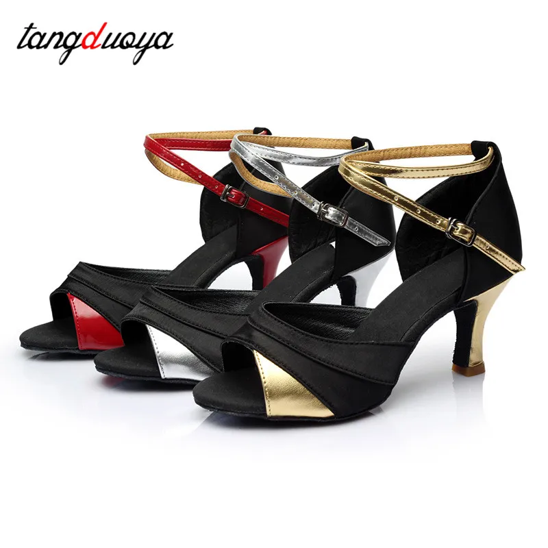

Dancing shoes for woman latin Ballroom Tango Salsa Dancing Shoes high heels sandals Girls Women latin dance shoes open toe