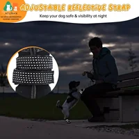 ATUBAN Dog Shoes for Large Size Dogs, Waterproof Medium Large Dog Boots, for Hot Pavement Winter Snow Hiking Breathable Elastic 5