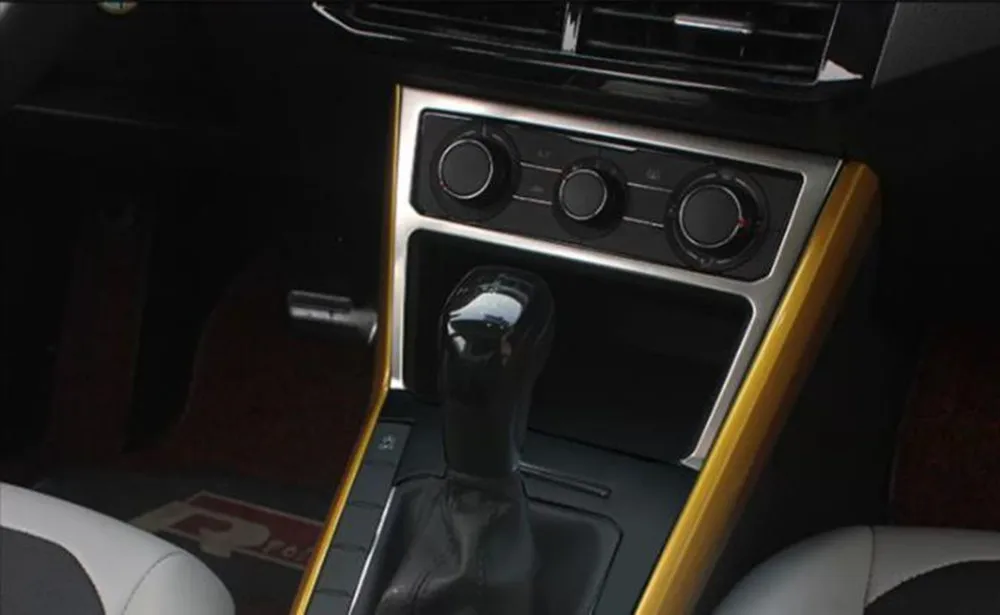 폭스바겐 VW Virtus 2023-26 에어컨 스위치 버튼 패널 프레임 장식 인테리어 커버 스티커 트림용 자동차 스타일링