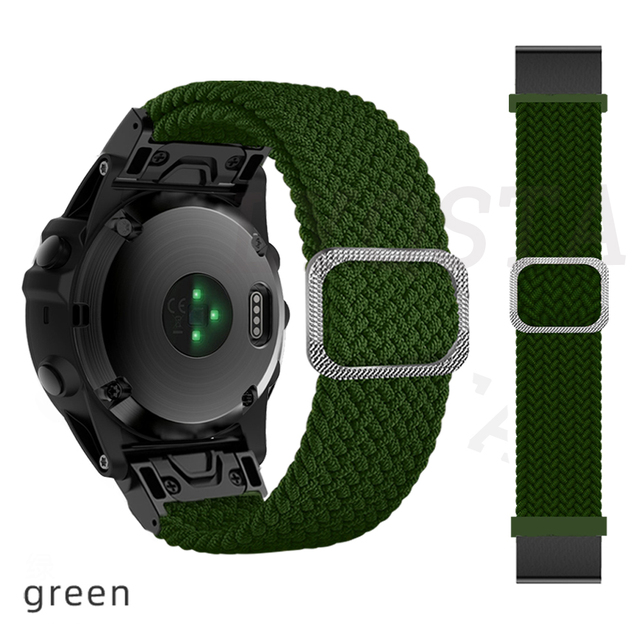 Smart Watch Band For Garmin Fenix 6 6Pro 5 5Plus 7 Descent Mk2S Easyfit Braided Strap For MARQ Series Watchband Accessories