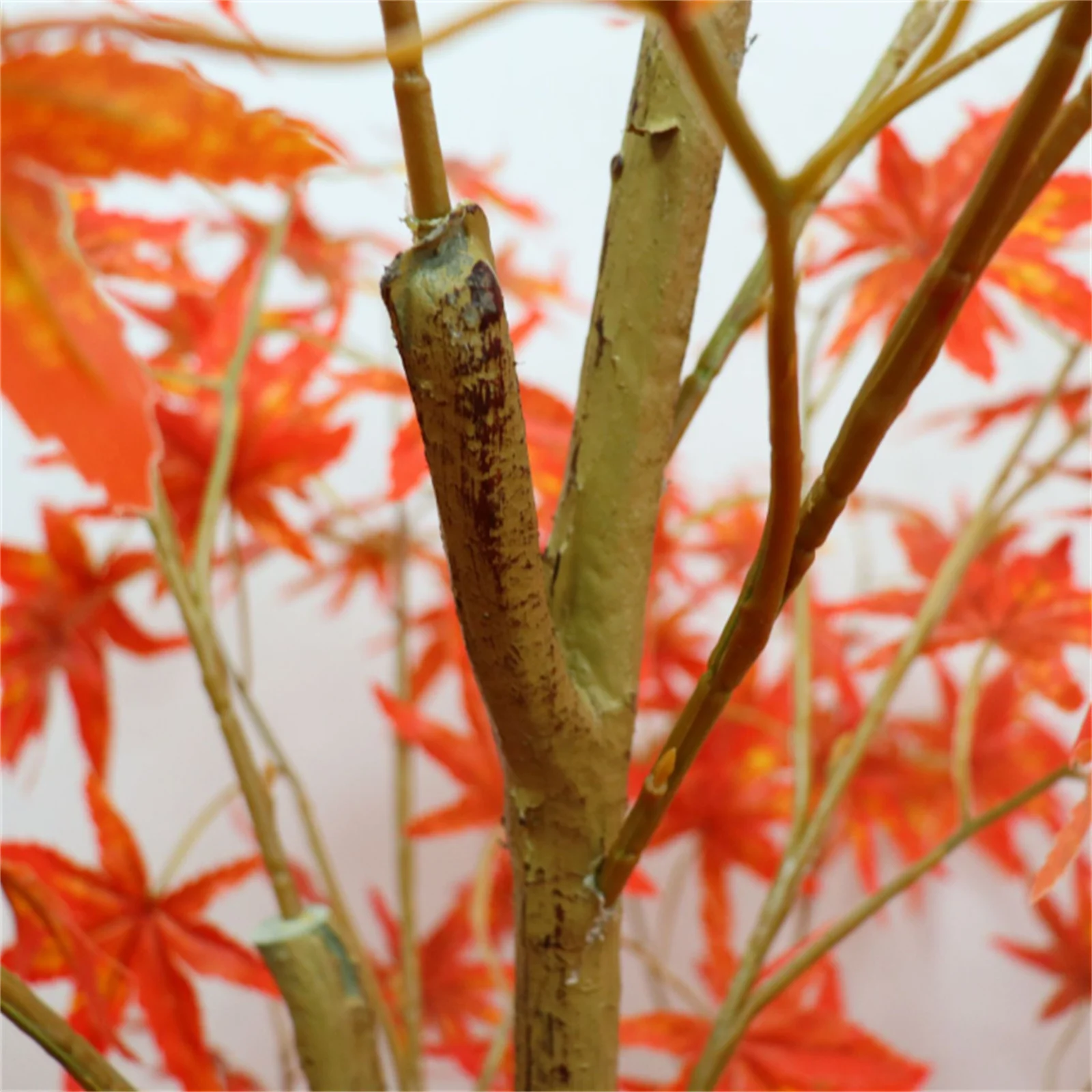 2 Stück künstlicher Ahornbaum, 120 cm/150 cm/180 cm hoch, gefälschter Ahornbaum, künstlicher Baum, roter Ahorn, künstlicher Baum für Zuhause, Garten, Büro – Detail 16