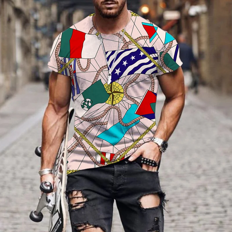 Camiseta estampado 3d hombre, camiseta geométrica, camisetas abstractas, camisetas divertidas psicodélicas, de Anime de arte, Tops de manga corta de verano| | - AliExpress