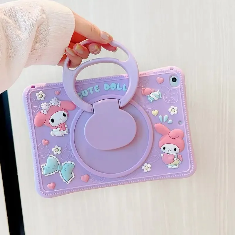 Cartoon Melody Stand Tablet Silicone Protective Case